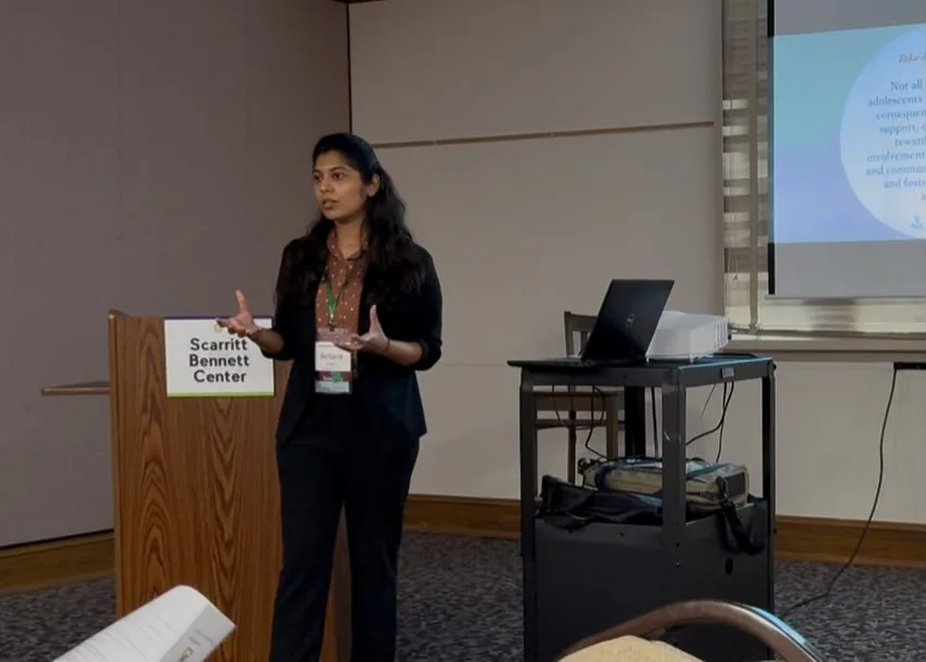 Dr. Antara Thakur presenting at the Scarritt Bennett Center, Nashville